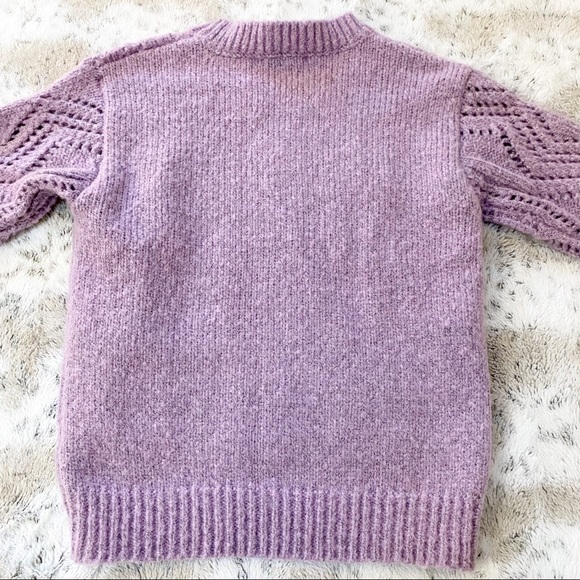 Heartloom Holden Knit Crewneck Pullover Sweater Lilac size small - Picture 10 of 11